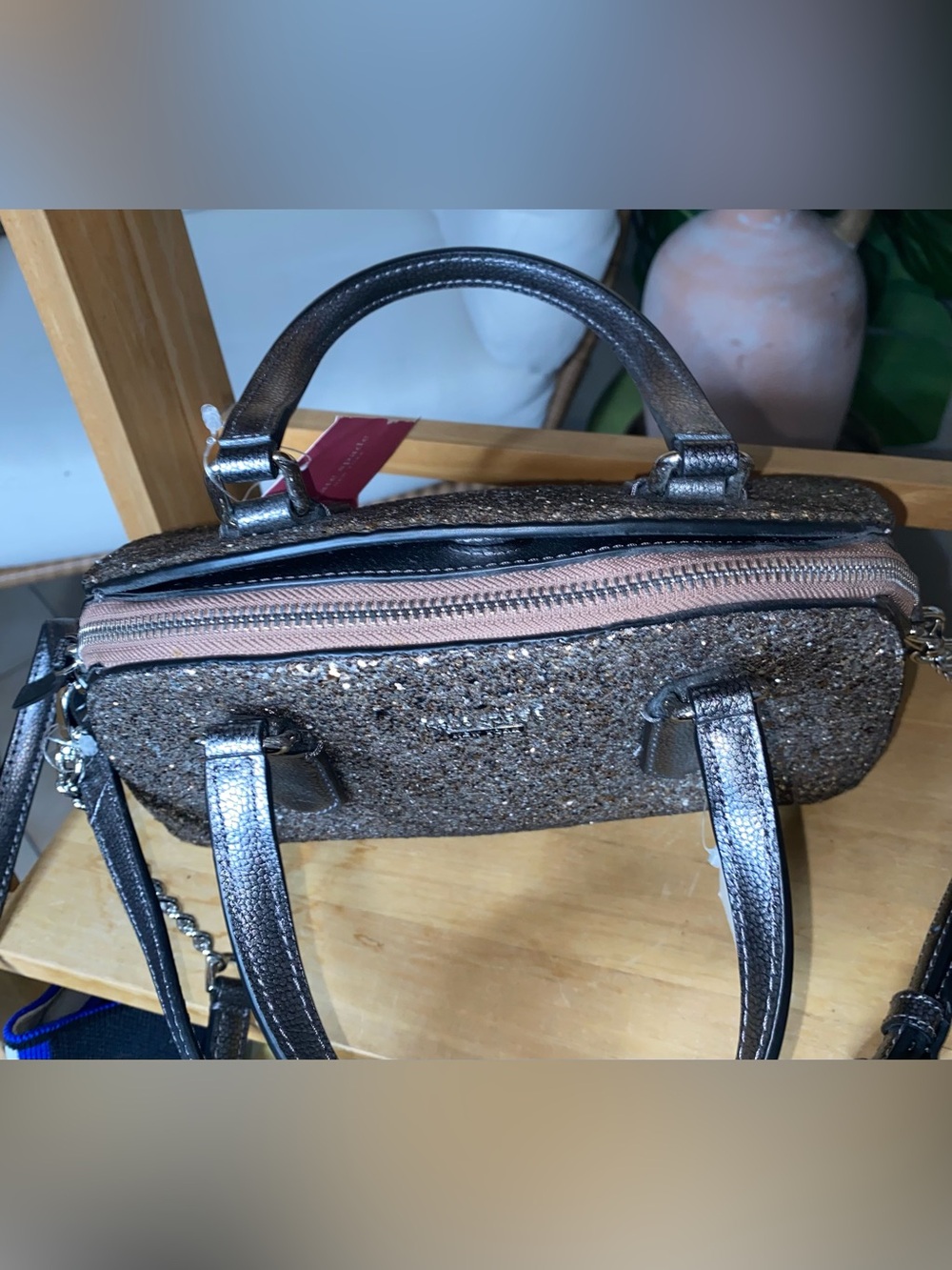 Kate Spade New York Women’s Glitter Mini Satchel Bag NWT - Picture 12 of 16